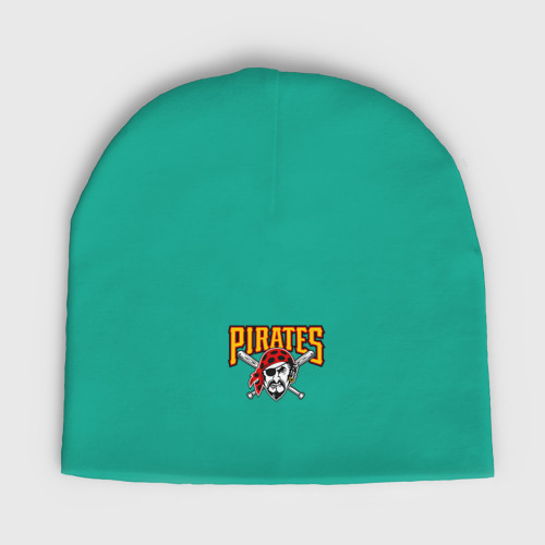 Детская шапка демисезонная Pittsburgh Pirates - baseball team, цвет зеленый