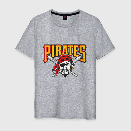 Мужская футболка хлопок Pittsburgh Pirates - baseball team, цвет меланж