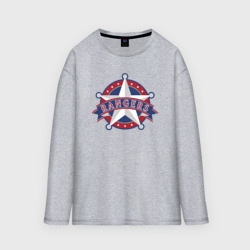 Женский лонгслив oversize хлопок Texas Rangers - baseball team