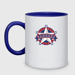 Кружка двухцветная Texas Rangers - baseball team