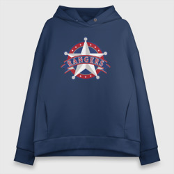 Женское худи Oversize хлопок Texas Rangers - baseball team