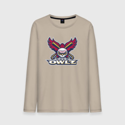 Мужской лонгслив хлопок Orem Owlz - baseball team