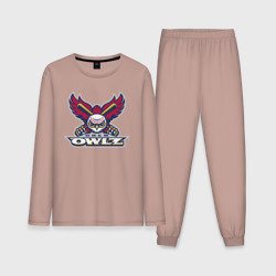 Мужская пижама с лонгсливом хлопок Orem Owlz - baseball team