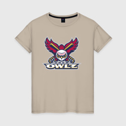 Женская футболка хлопок Orem Owlz - baseball team