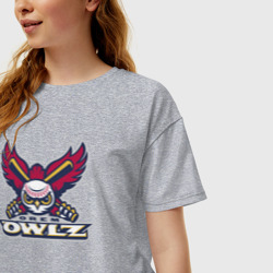 Женская футболка хлопок Oversize Orem Owlz - baseball team - фото 2