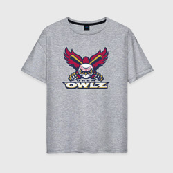 Женская футболка хлопок Oversize Orem Owlz - baseball team