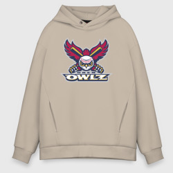 Мужское худи Oversize хлопок Orem Owlz - baseball team