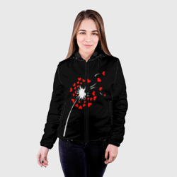 Женская куртка 3D Сердечный одуванчик - фото 2