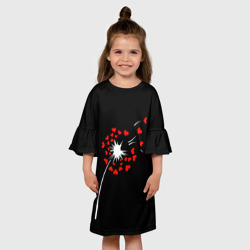 Детское платье 3D Сердечный одуванчик - фото 2