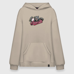 Худи SuperOversize хлопок Sacramento river cats - baseball team