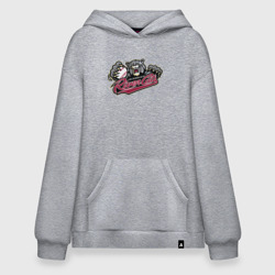 Худи SuperOversize хлопок Sacramento river cats - baseball team