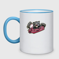 Кружка двухцветная Sacramento river cats - baseball team