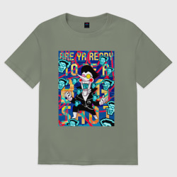 Женская футболка хлопок Oversize Deltarune - Are You Ready?