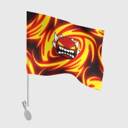 Флаг для автомобиля Огненный демон geometry Dash fire level