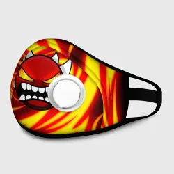 Маска из неопрена Огненный демон geometry Dash fire level