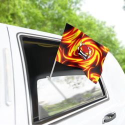 Флаг для автомобиля Огненный демон geometry Dash fire level - фото 2
