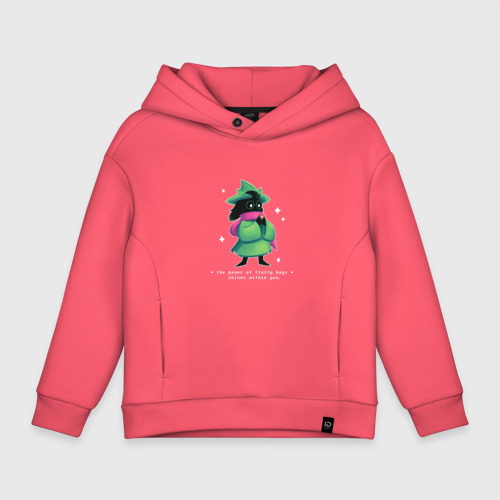 Детское худи Oversize хлопок Ralsei, цвет коралловый