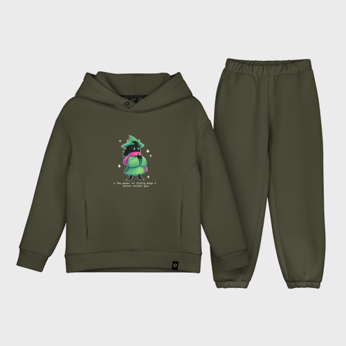 Детский костюм хлопок Oversize Ralsei, цвет хаки