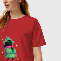 Женская футболка хлопок Oversize Ralsei - фото 2