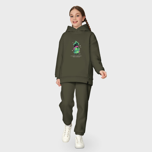 Детский костюм хлопок Oversize Ralsei, цвет хаки - фото 5