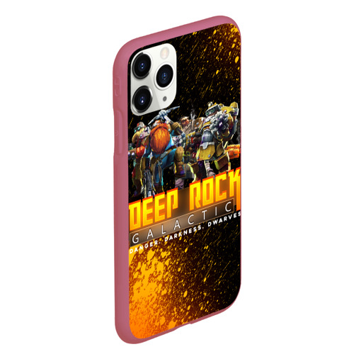 Чехол для iPhone 11 Pro Max матовый Deep Rock Galactic Герои, цвет малиновый - фото 3