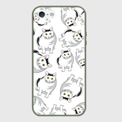 Чехол для iPhone 5/5S матовый Котики мем Мяу