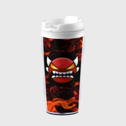 Термокружка-непроливайка Геометри Дэш огонь Geometry Dash