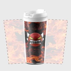 Термокружка-непроливайка Геометри Дэш огонь Geometry Dash - фото 2