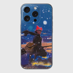 Чехол для iPhone 15 Pro силиконовый с защитой камеры Ведьмина служба доставки