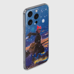 Чехол для iPhone 15 Pro силиконовый с защитой камеры Ведьмина служба доставки - фото 2