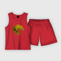 Детская пижама с шортами хлопок Pac-man moon Пакмен луна