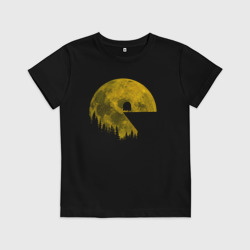 Детская футболка хлопок Pac-man moon Пакмен луна