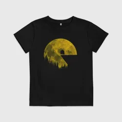 Детская футболка хлопок Pac-man moon Пакмен луна
