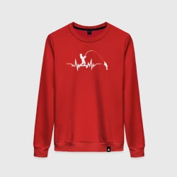 Женский свитшот хлопок Сердце рыбака