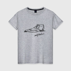 Женская футболка хлопок Тяги подкрадули от Andy Warhol - signature