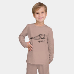 Детская пижама с лонгсливом хлопок Тяги подкрадули от Andy Warhol - signature - фото 2