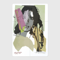 Andy Warhol - Mick Jagger sketch – Магнитный плакат 2Х3 с принтом купить