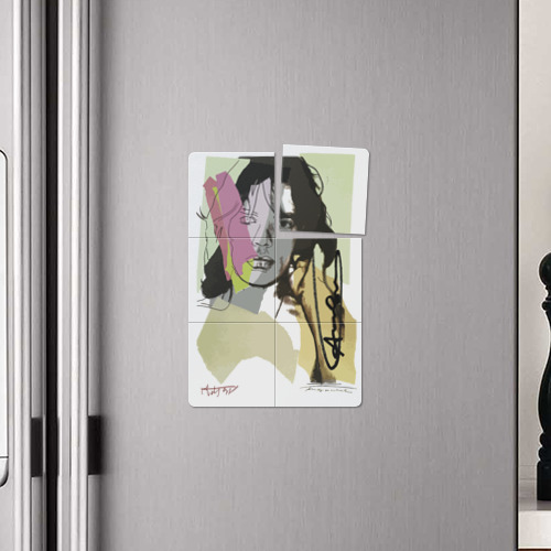 Магнитный плакат 2Х3 Andy Warhol - Mick Jagger sketch - фото 4