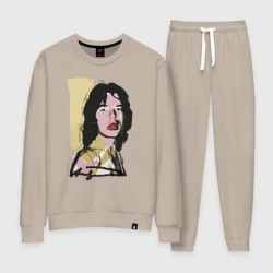 Женский костюм хлопок Andy Warhol - Mick Jagger pop art