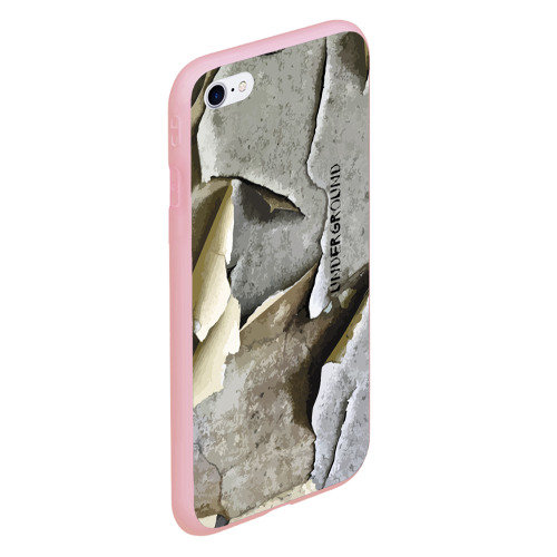 Чехол для iPhone 6/6S матовый с принтом Underground - plaster, вид сбоку #3