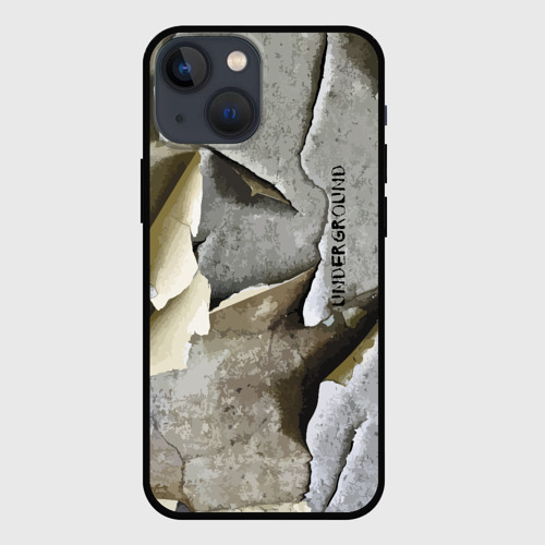 Чехол для iPhone 13 mini с принтом Underground - plaster, вид спереди #2