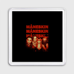 Магнит 55*55 Maneskin состав группы Манескин