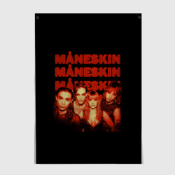 Постер Maneskin состав группы Манескин