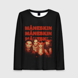 Женский лонгслив 3D Maneskin состав группы Манескин