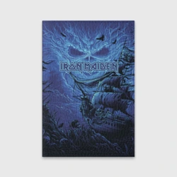 Обложка для паспорта матовая кожа Iron Maiden пираты в бездне морской