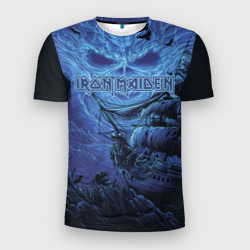 Мужская футболка 3D Slim Iron Maiden пираты в бездне морской