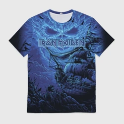 Мужская футболка 3D Iron Maiden пираты в бездне морской