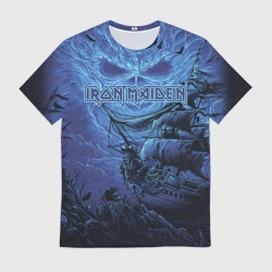 Мужская футболка 3D Iron Maiden пираты в бездне морской