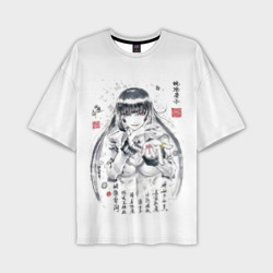 Мужская футболка oversize 3D Безумный азарт - Юмэко Джабами иероглифы