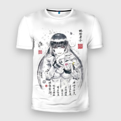 Мужская футболка 3D Slim Безумный азарт - Юмэко Джабами иероглифы
